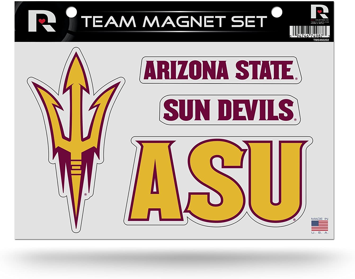 Arizona State University Sun Devils Multi Magnet Sheet Shape Cut 8x11 Inch
