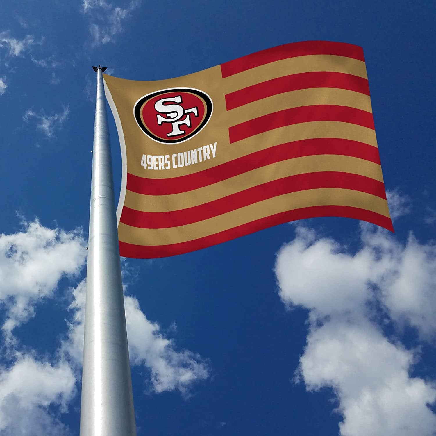 San Francisco 49ers 3x5 Flag Banner Country Design Indoor Outdoor Single Sided 3