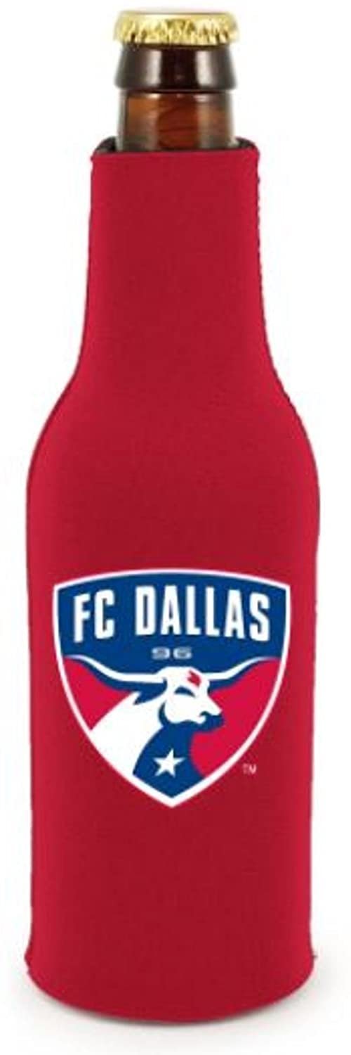 FC Dallas Zipper Bottle Neoprene Beverage Insulator Holder Cooler MLS Soccer 1