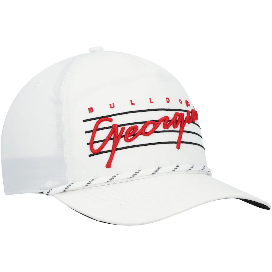 Georgia Bulldogs - White Downburst Hitch Trucker Adjustable Hat, 47 Brand 1