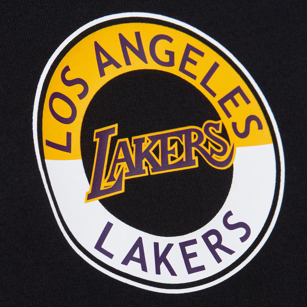 Los Angeles Lakers - Black Double Clutch Vintage Logo T-Shirt 3