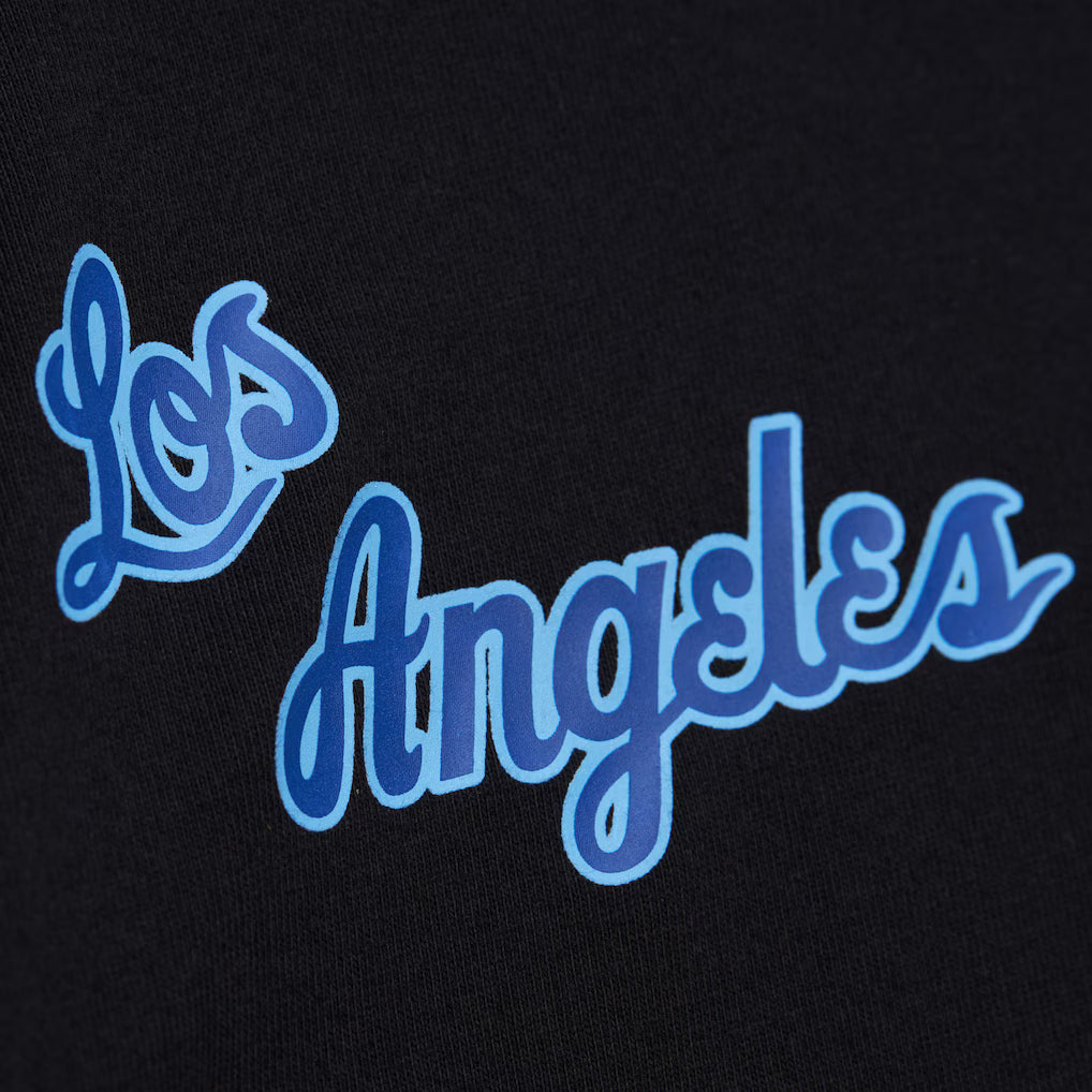 Los Angeles Lakers - Black Double Clutch Vintage Logo T-Shirt 4