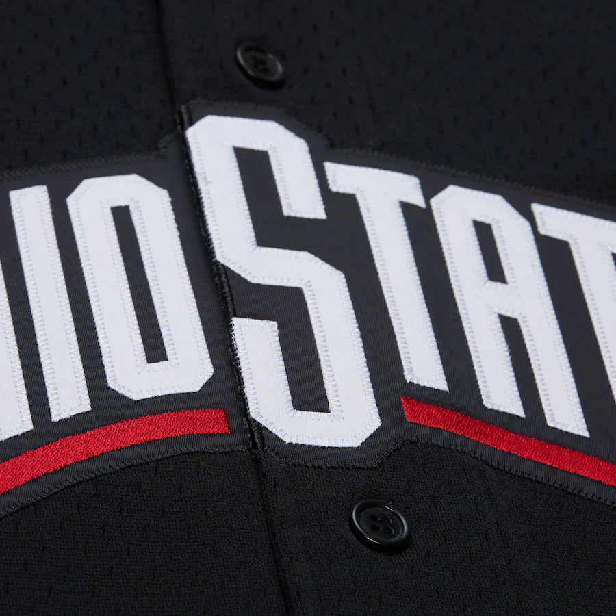 Ohio State Buckeyes - NCAA On The Clock Full-Button Fashion Jersey 3