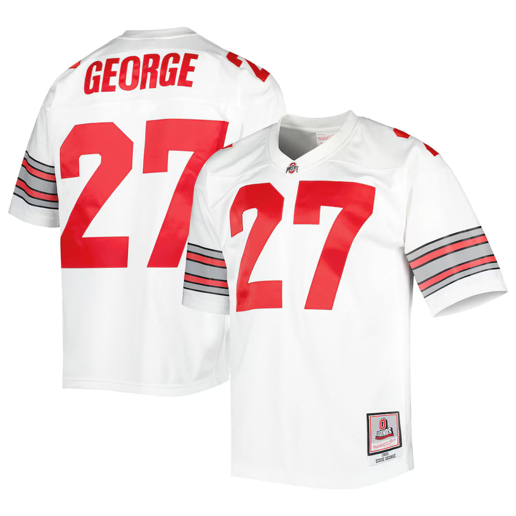 Ohio State Buckeyes - NCAA 1995 Eddie George Authentic Throwback Legacy Jersey 4