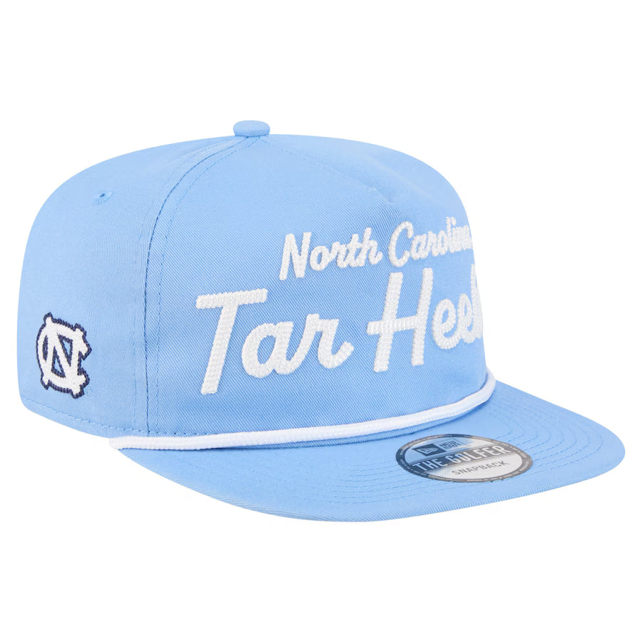 North Carolina Tar Heels - Golfer Team Text Snapback Hat, New Era 3