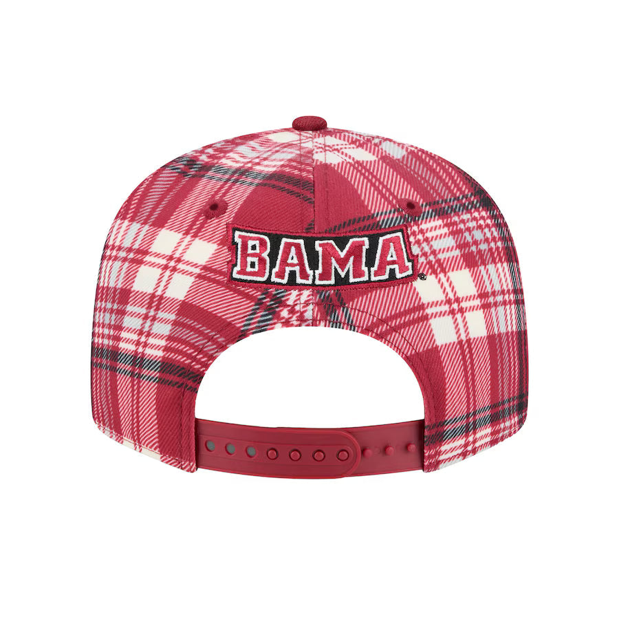 Alabama Crimson Tide - 9Fifty Plaid Snapback Hat, New Era 4