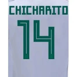 Mexico 2018 Youth Away Chicharito #14 Jersey Name Set 1