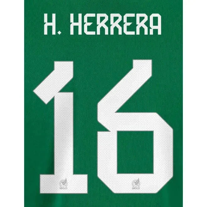 Mexico 2022-23 Home H. Herrera #16 Jersey Name Set 1