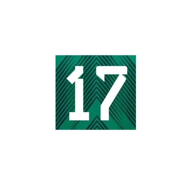 Mexico 2022-23 Home O. Pineda #17 Jersey Name Set 2