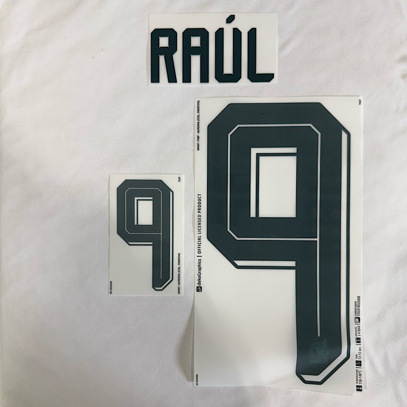 Mexico 2026- Away RAUL #9 Official Name Set 1