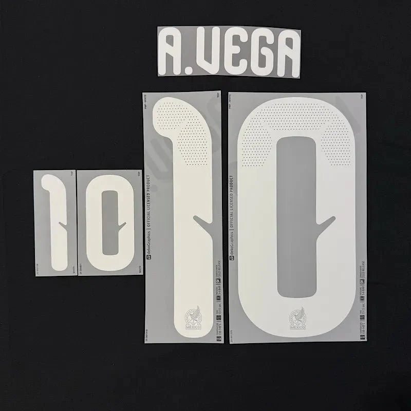 Mexico 2026- Home A. VEGA #10 Official Name Set 1