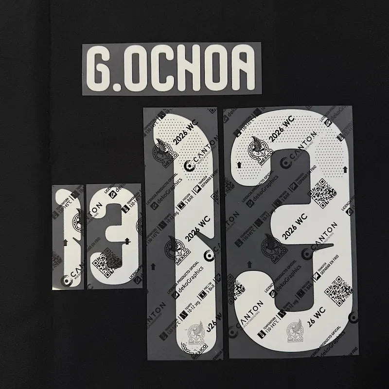 Mexico 2026- Home OCHOA #13 Official Name Set 1