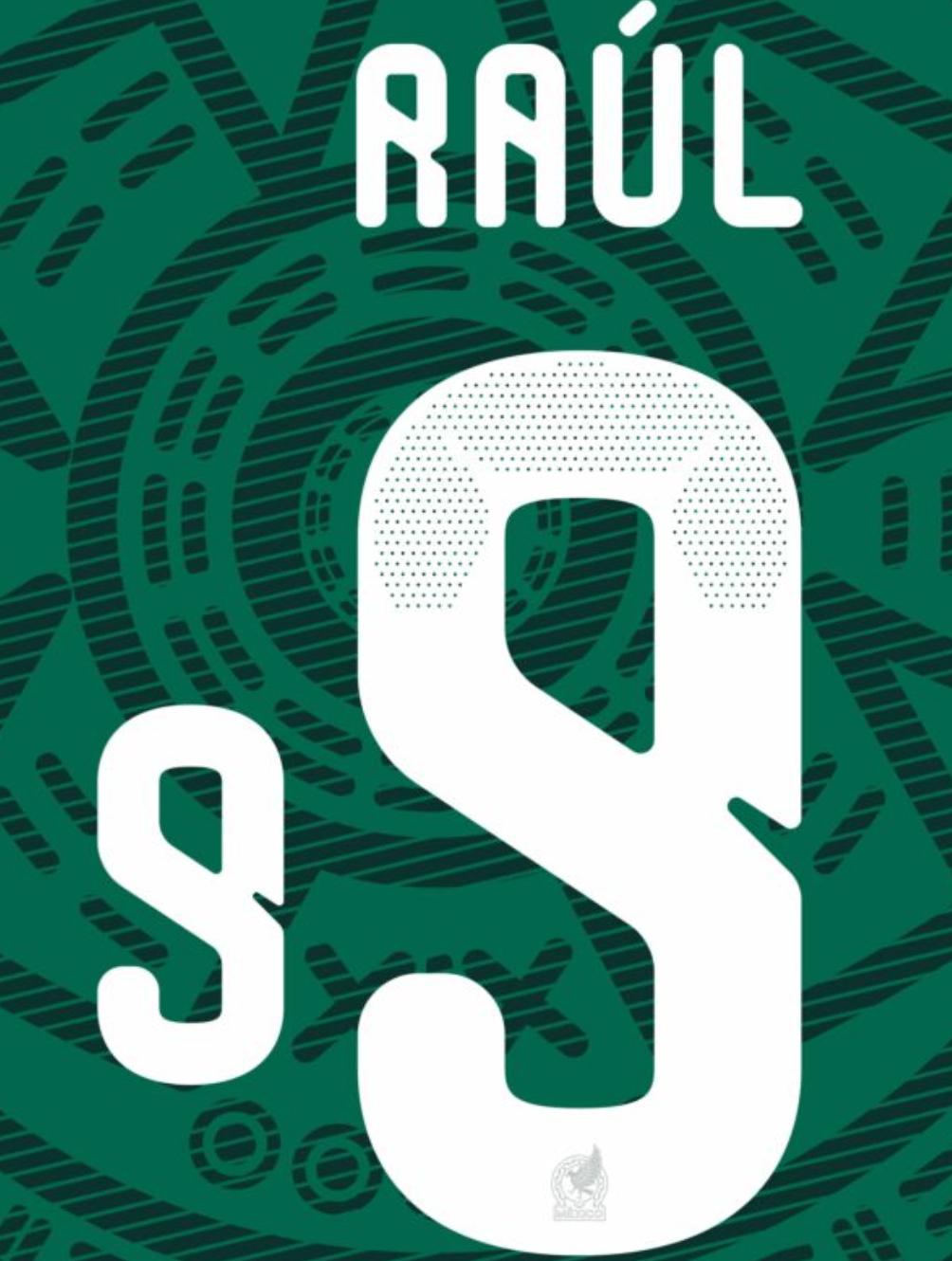 Mexico 2026- Home RAUL #9 Official Name Set 1