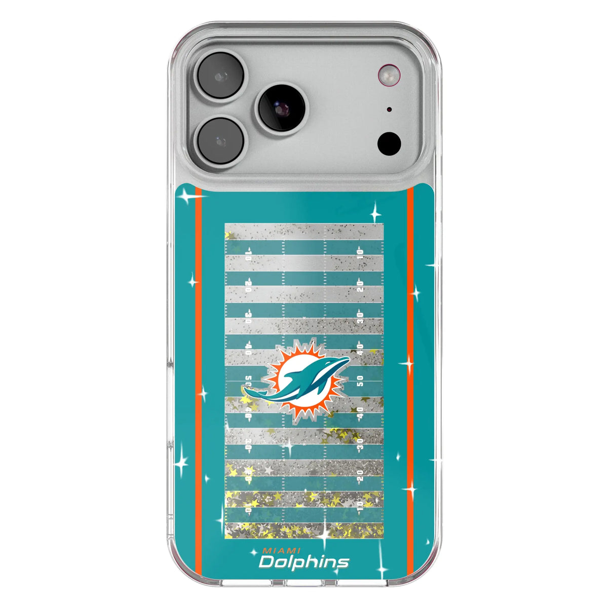 Miami Dolphins Field Glitter Phone Case 20