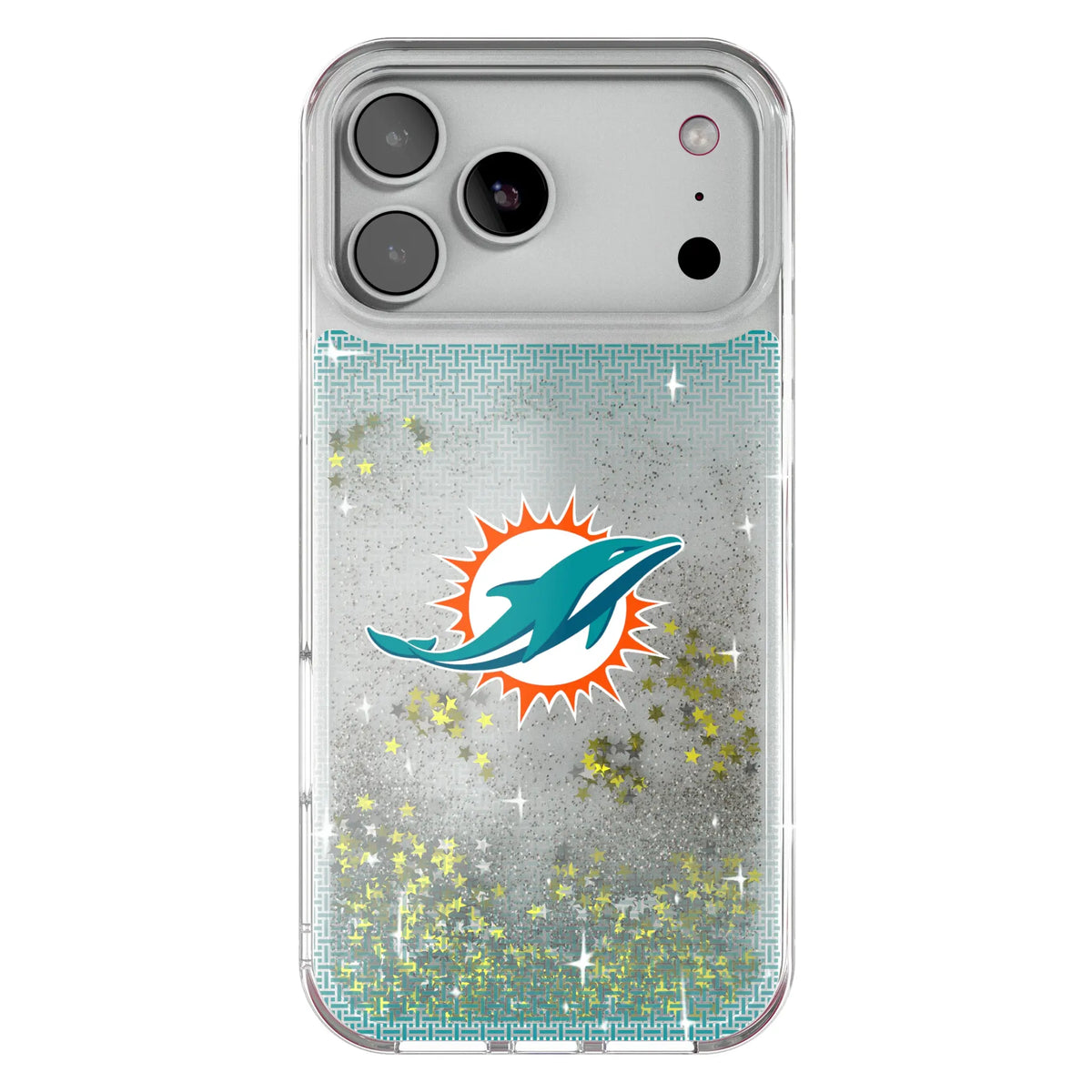 Miami Dolphins Linen Glitter Phone Case 19