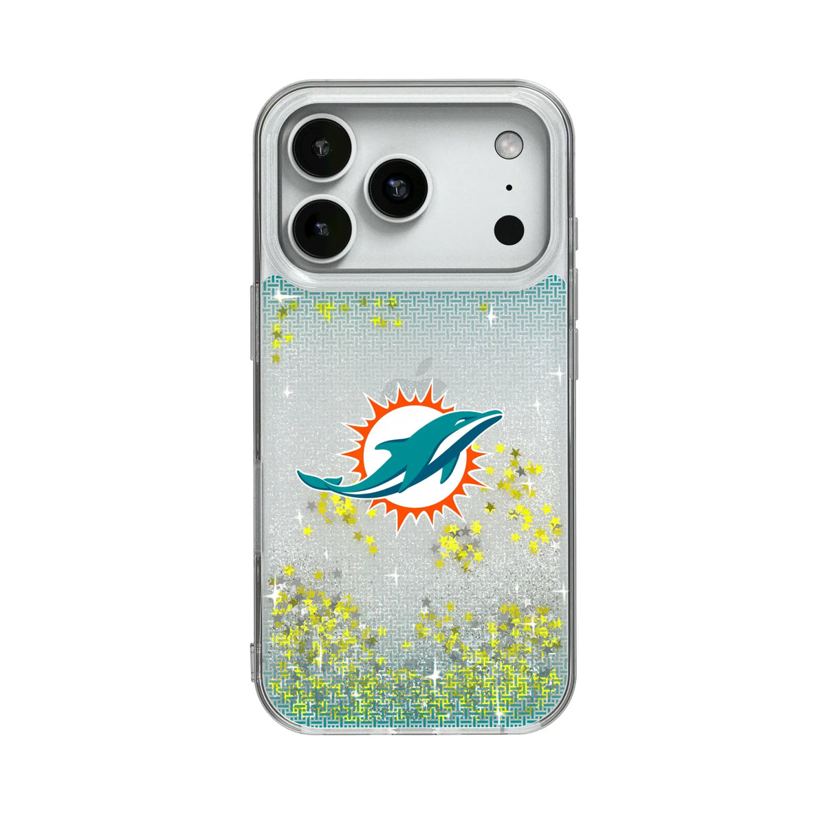 Miami Dolphins Linen Glitter Phone Case 18