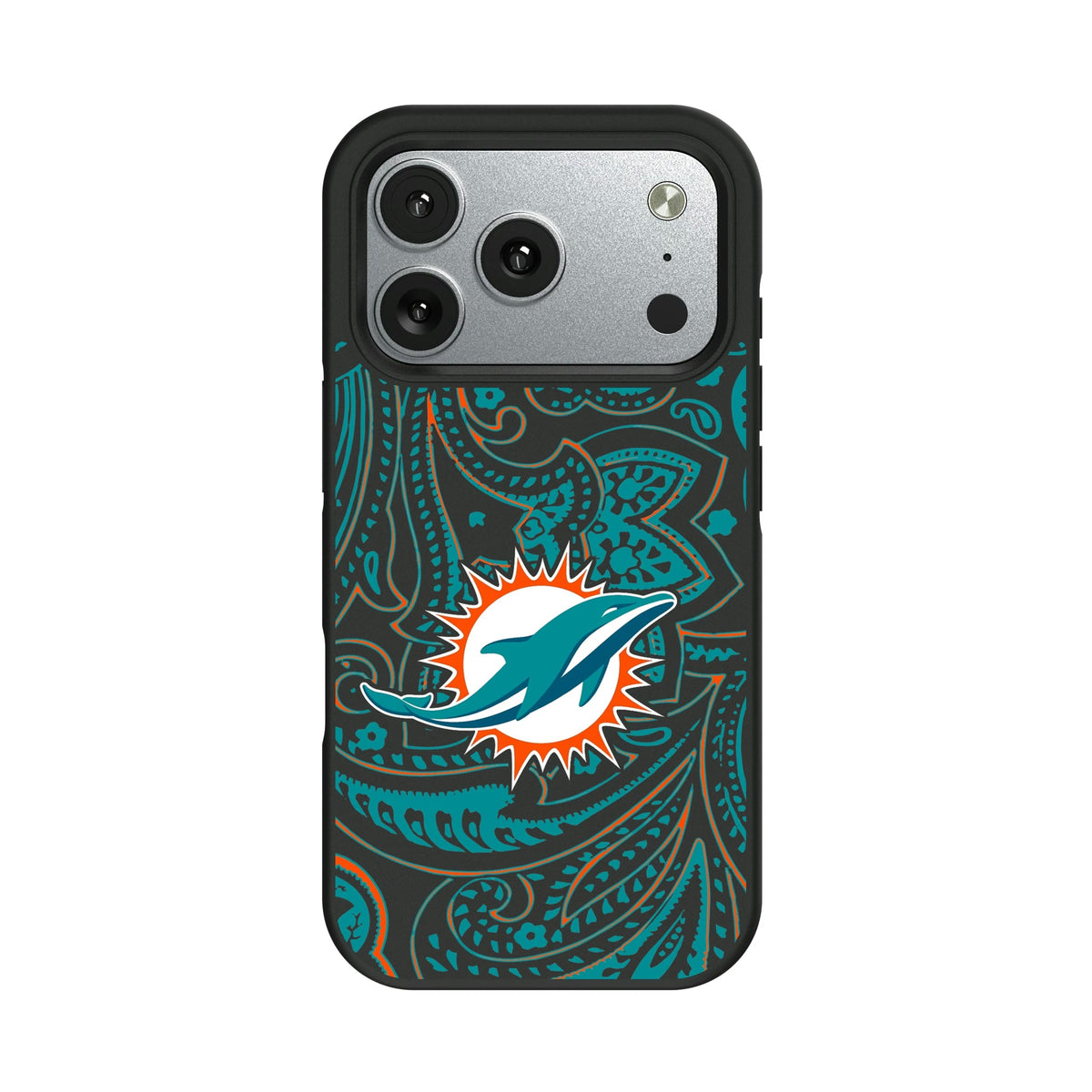 Miami Dolphins Paisley Bump Phone Case 10