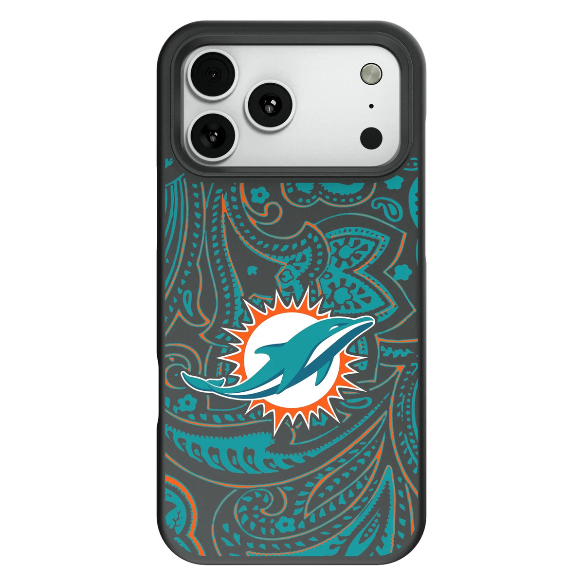Miami Dolphins Paisley Bump Phone Case 13