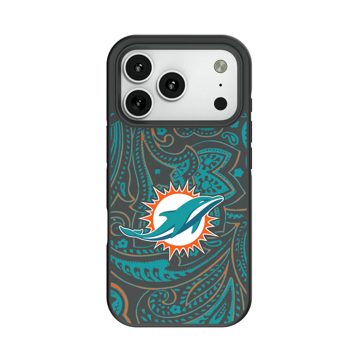 Miami Dolphins Paisley Bump Phone Case 12
