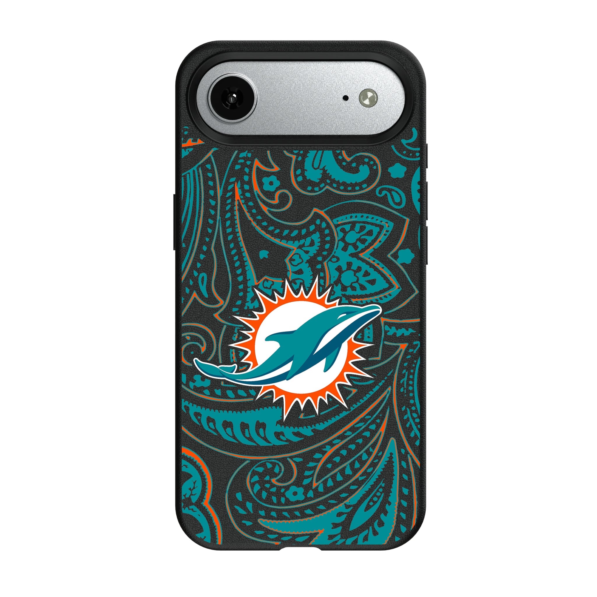 Miami Dolphins Paisley MagSafe Compatible Phone Case for Apple iPhone 8