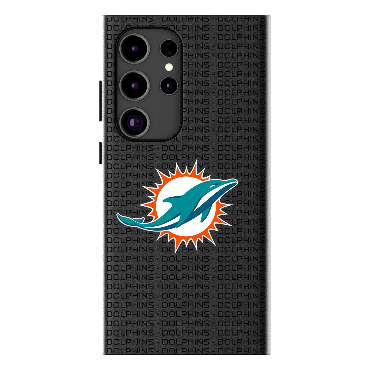 Miami Dolphins Text Backdrop MagSafe Compatible Phone Case for Samsung Galaxy 14
