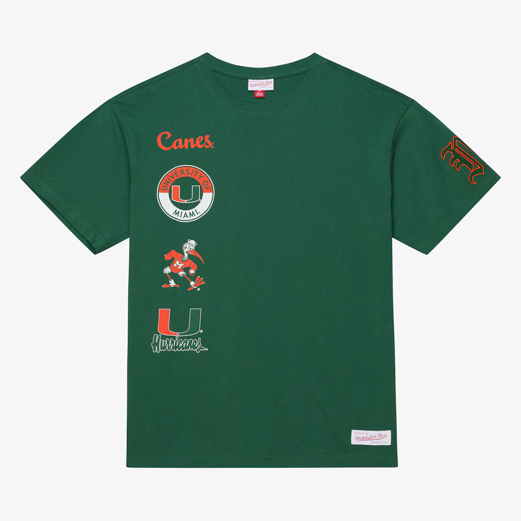 Miami Hurricanes - NCAA Green Double Clutch Premium T-Shirt 1