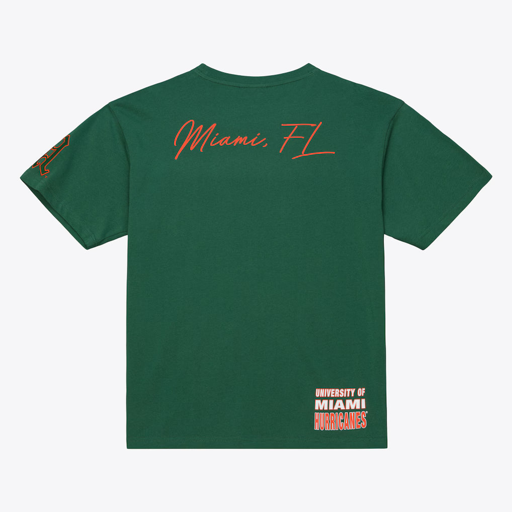 Miami Hurricanes - NCAA Green Double Clutch Premium T-Shirt 2