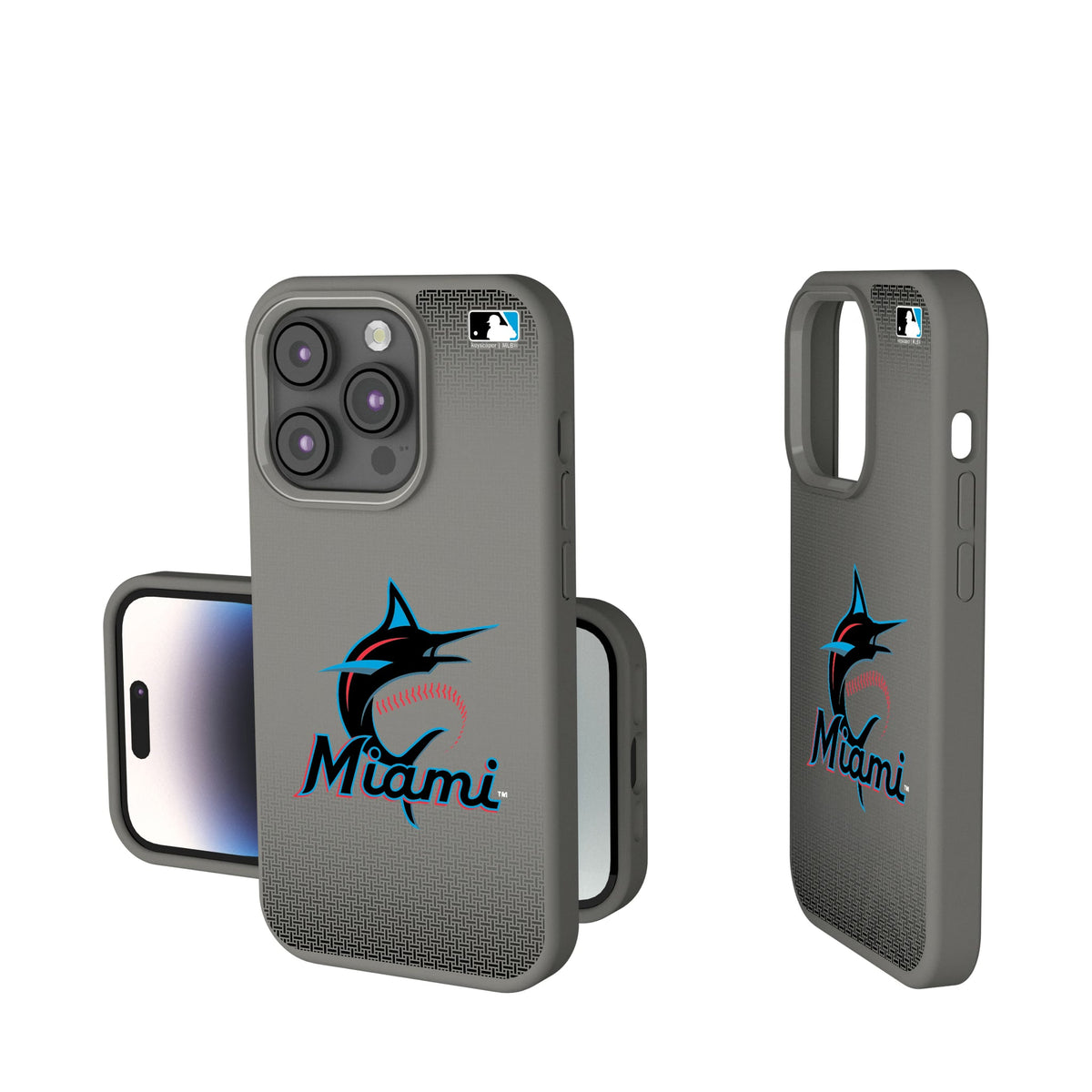 Miami Marlins Linen Soft Touch Phone Case 13