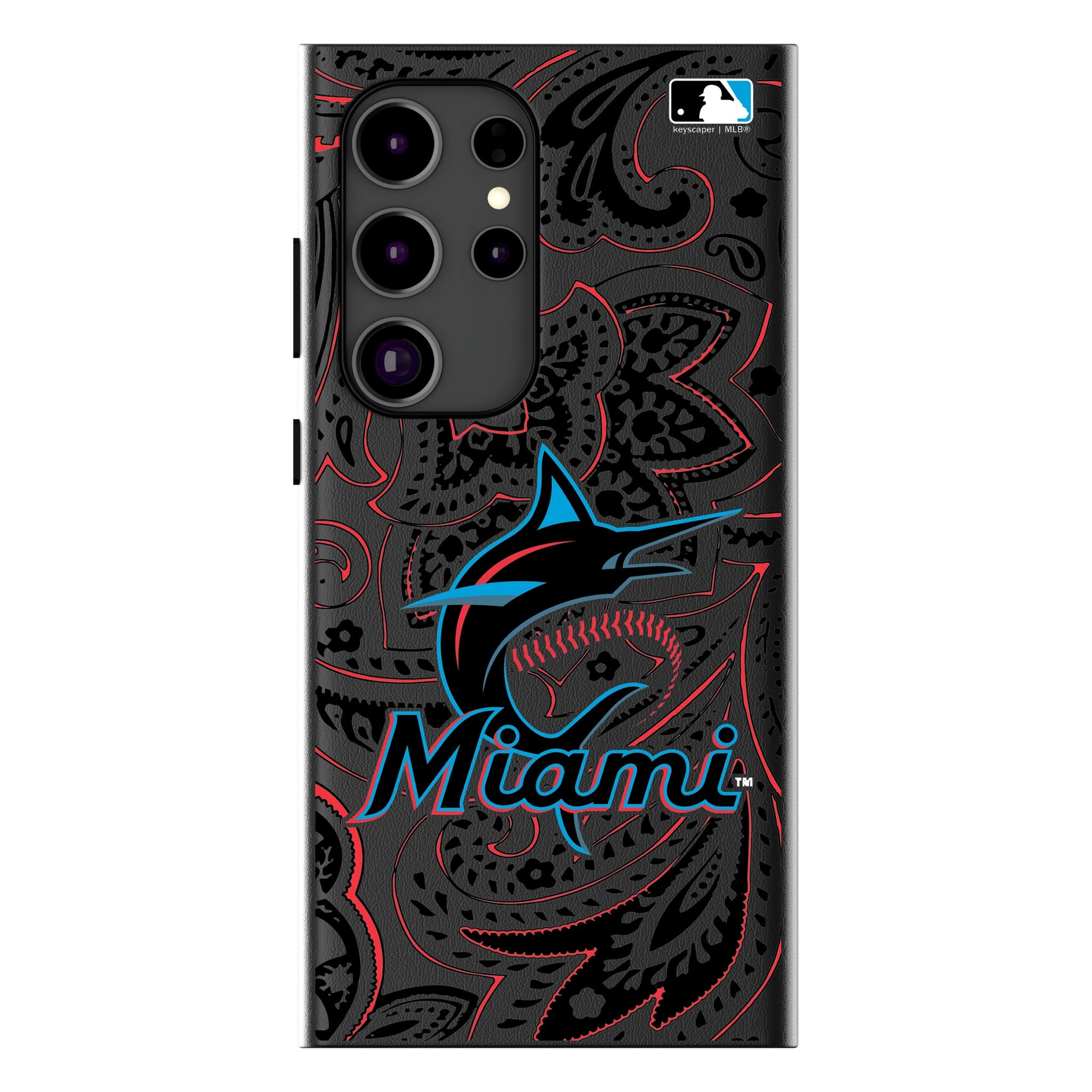 Miami Marlins Paisley MagSafe Compatible Phone Case for Samsung Galaxy 13