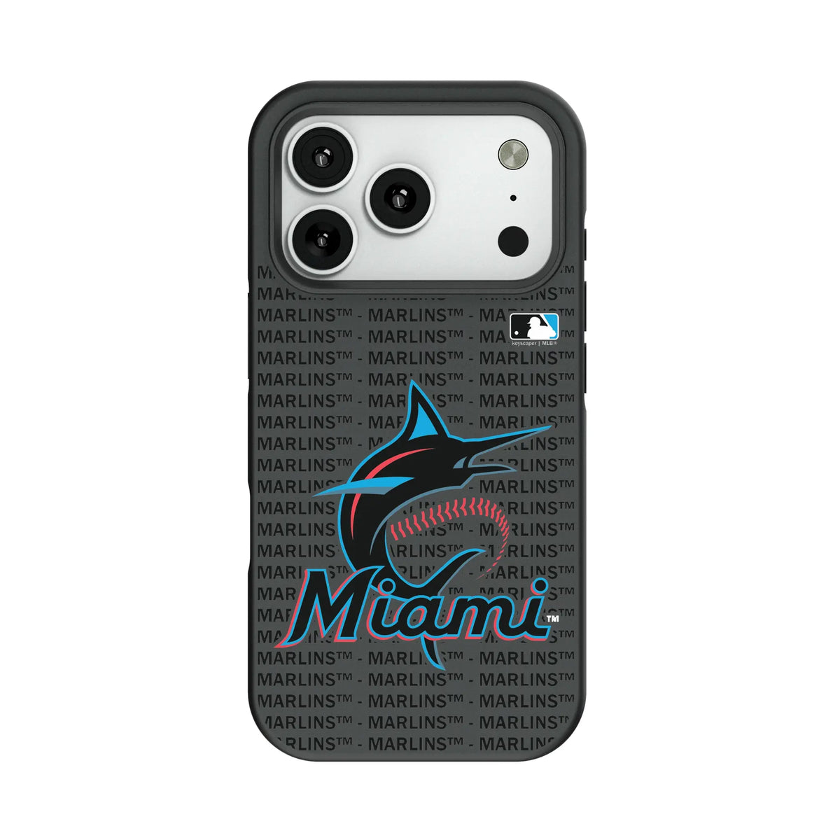 Miami Marlins Text Backdrop Bump Phone Case 13