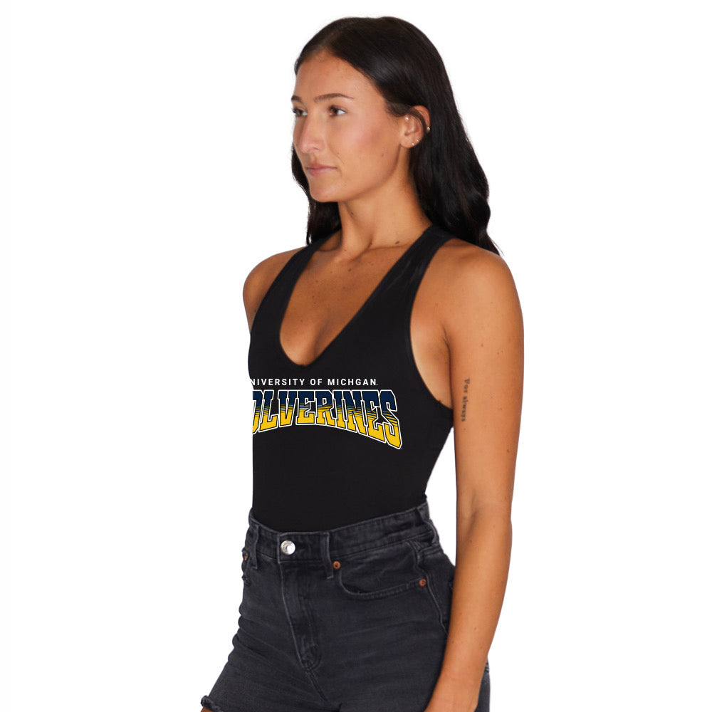 University of Michigan Black Bodysuit | lojobands