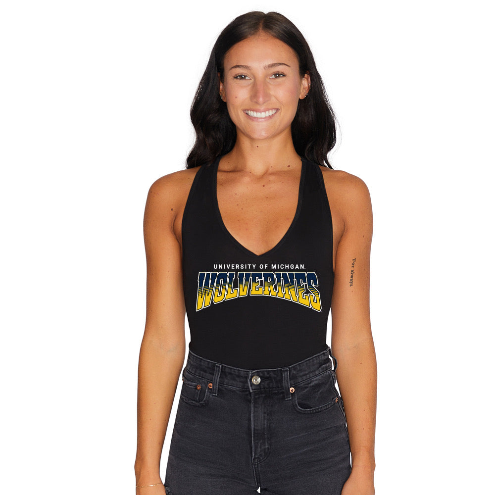 University of Michigan Black Bodysuit | lojobands