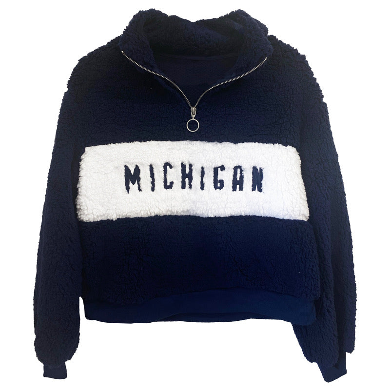 University of Michigan Teddy Quarter Zip | lojobands 6