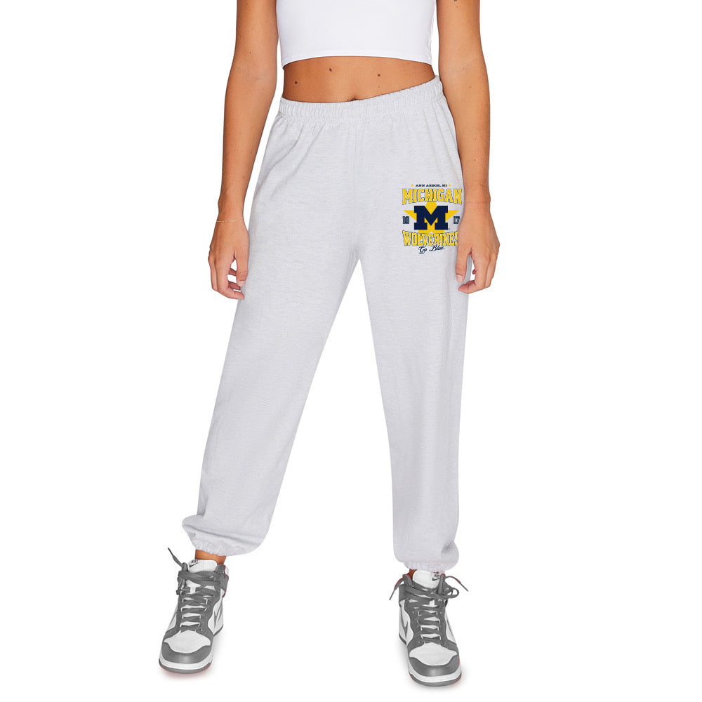University of Michigan Gray Sweatpants | lojobands