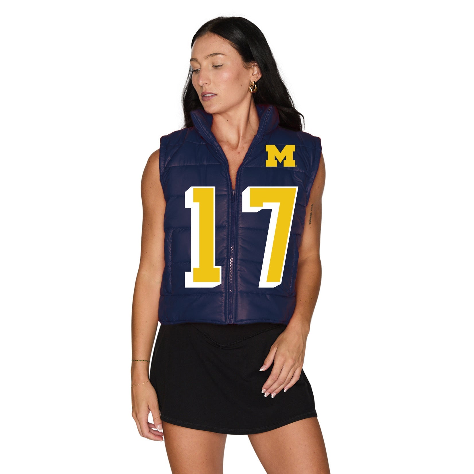 University of Michigan Varsity Puffer Vest | lojobands