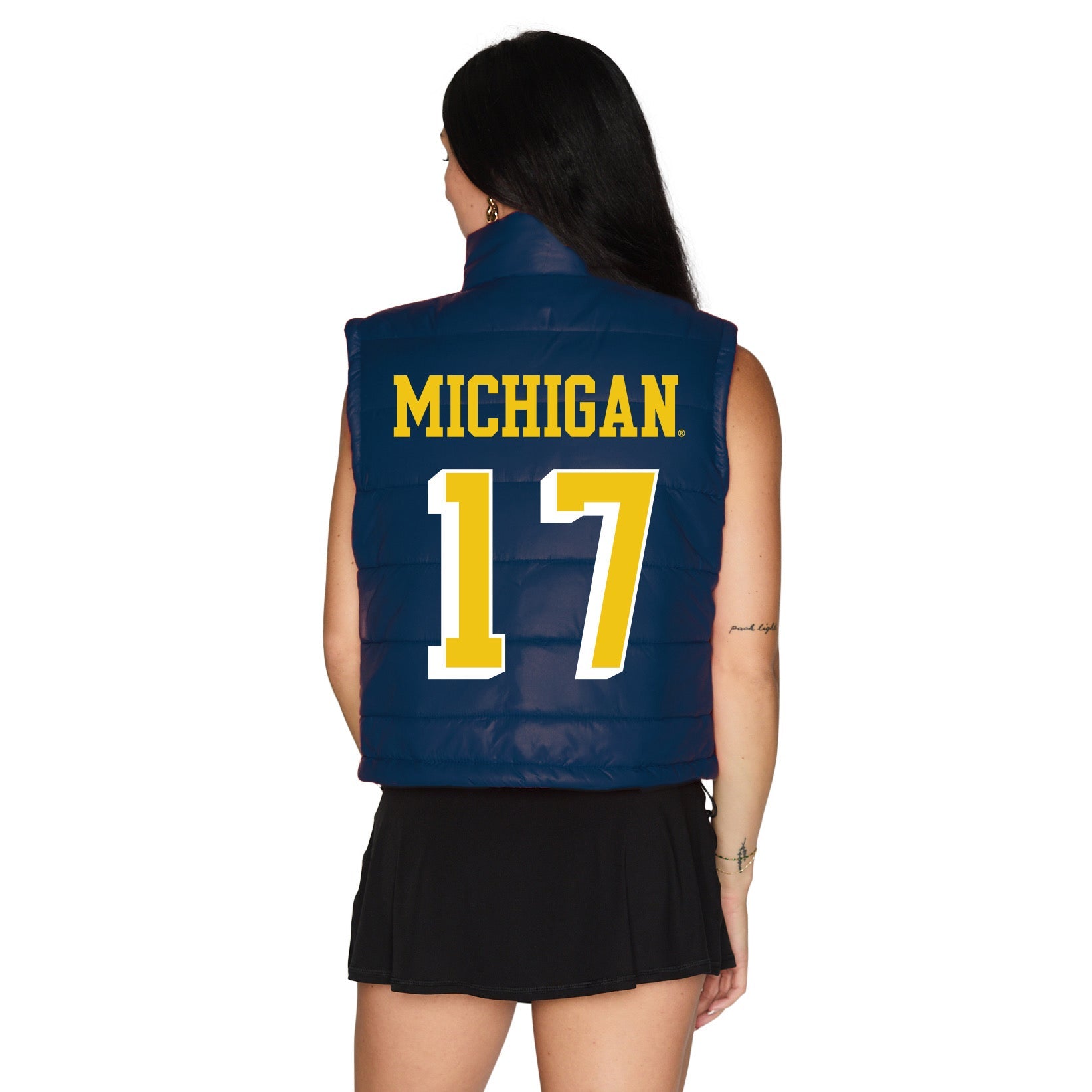 University of Michigan Varsity Puffer Vest | lojobands