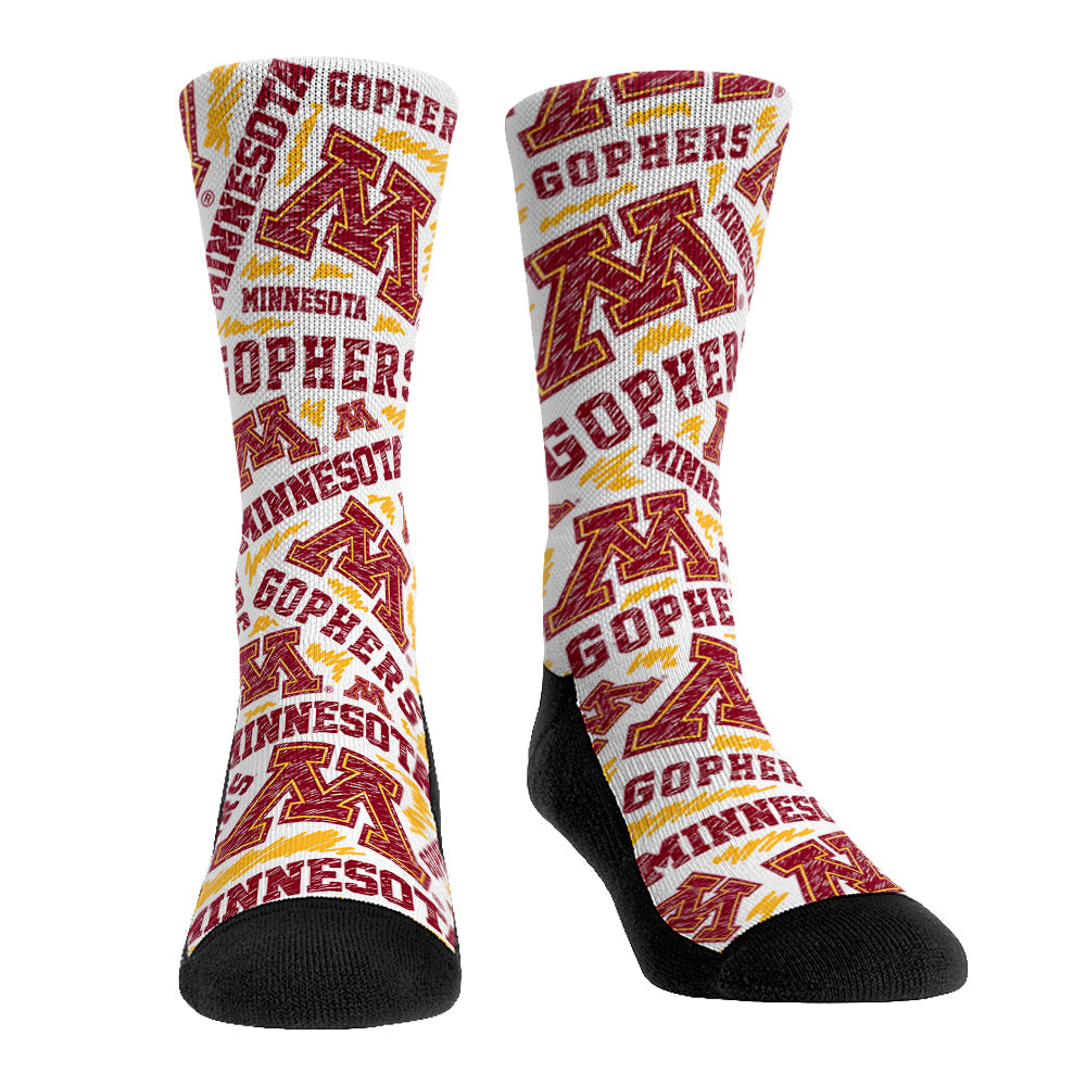 Minnesota Golden Gophers - Logo Sketch | Rock 'Em Socks 1