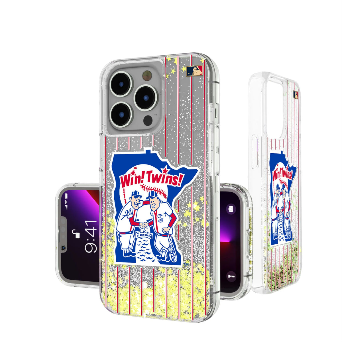 Minnesota Twins 1976-1986 - Cooperstown Collection Pinstripe Glitter Phone Case 17