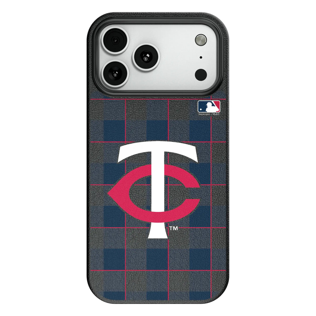 Minnesota Twins Plaid MagSafe Compatible Phone Case for Apple iPhone 8