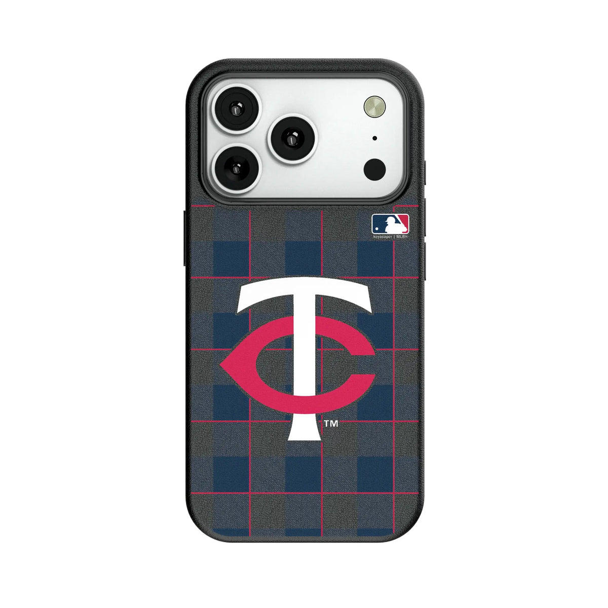 Minnesota Twins Plaid MagSafe Compatible Phone Case for Apple iPhone 7