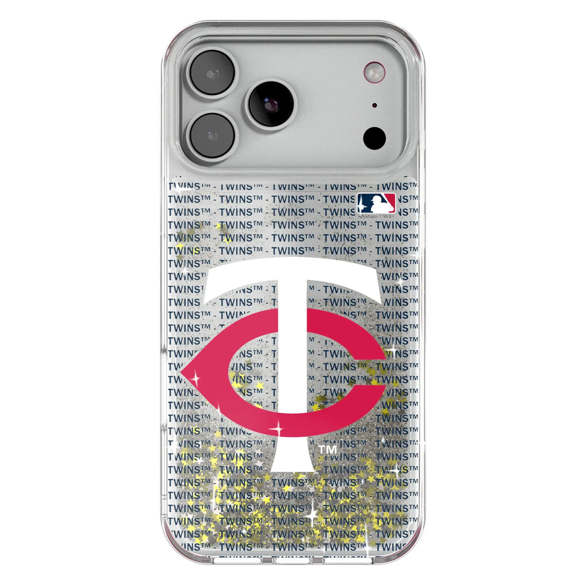 Minnesota Twins Text Backdrop Glitter Phone Case 20