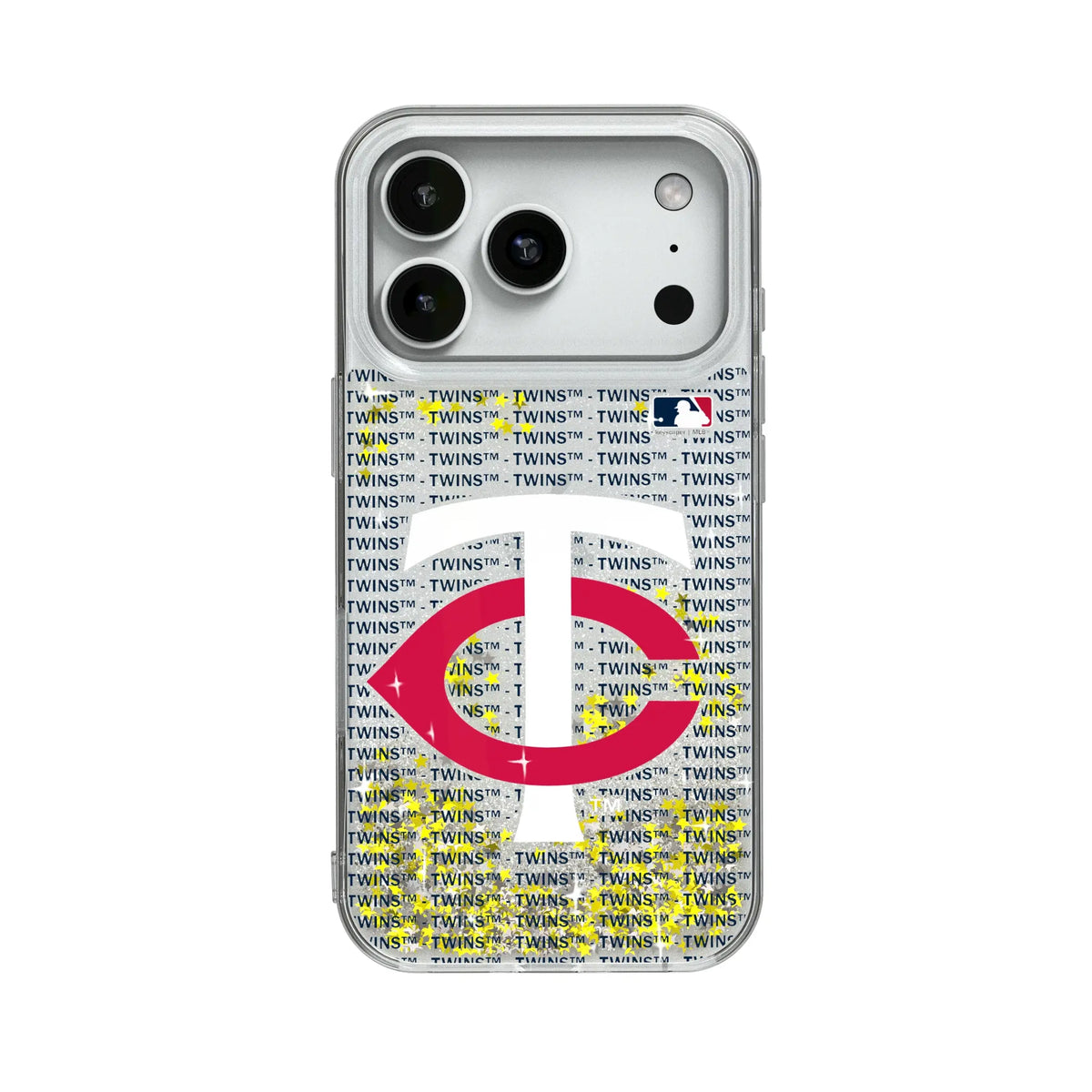 Minnesota Twins Text Backdrop Glitter Phone Case 19