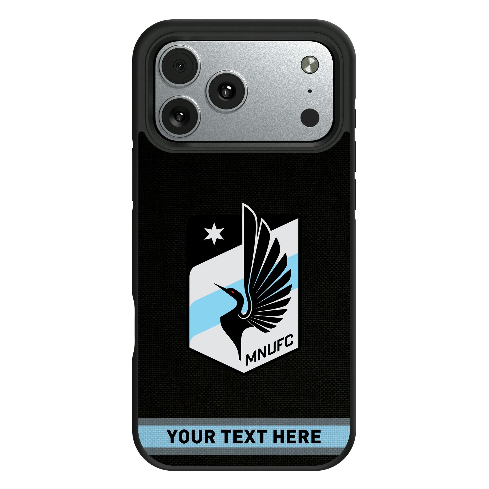 Minnesota United FC Personalized Stripe Bump Phone Case for Apple iPhone 12
