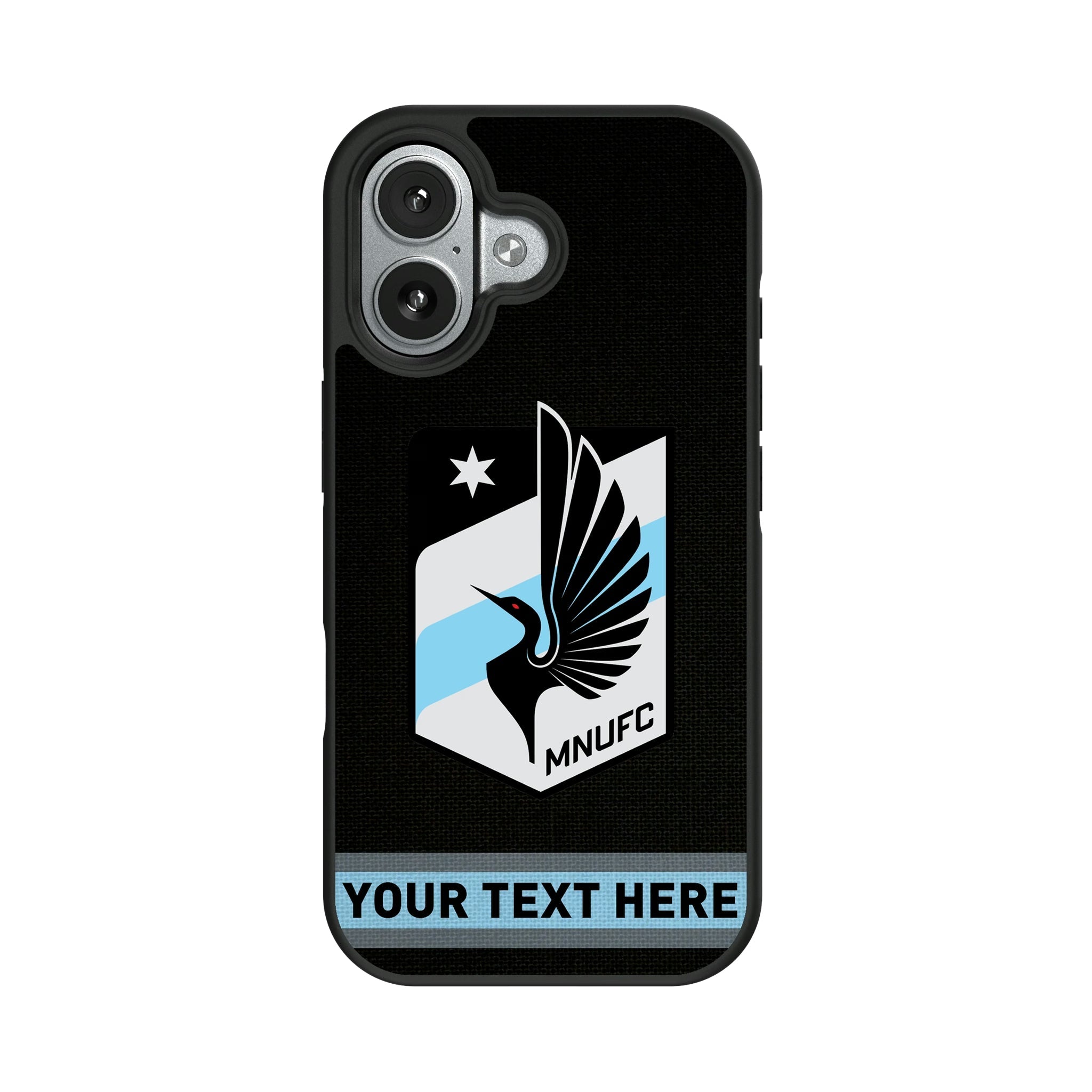 Minnesota United FC Personalized Stripe Bump Phone Case for Apple iPhone 9