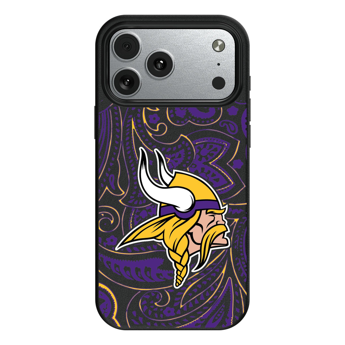 Minnesota Vikings Paisley MagSafe Compatible Phone Case for Apple iPhone 9