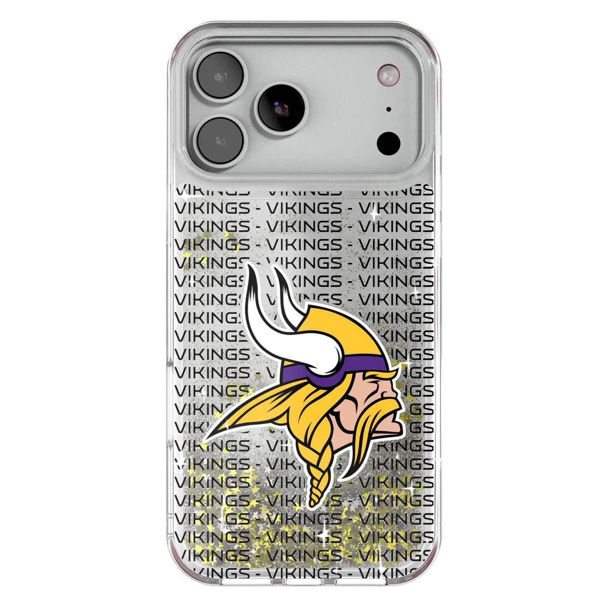 Minnesota Vikings Text Backdrop Glitter Phone Case 20