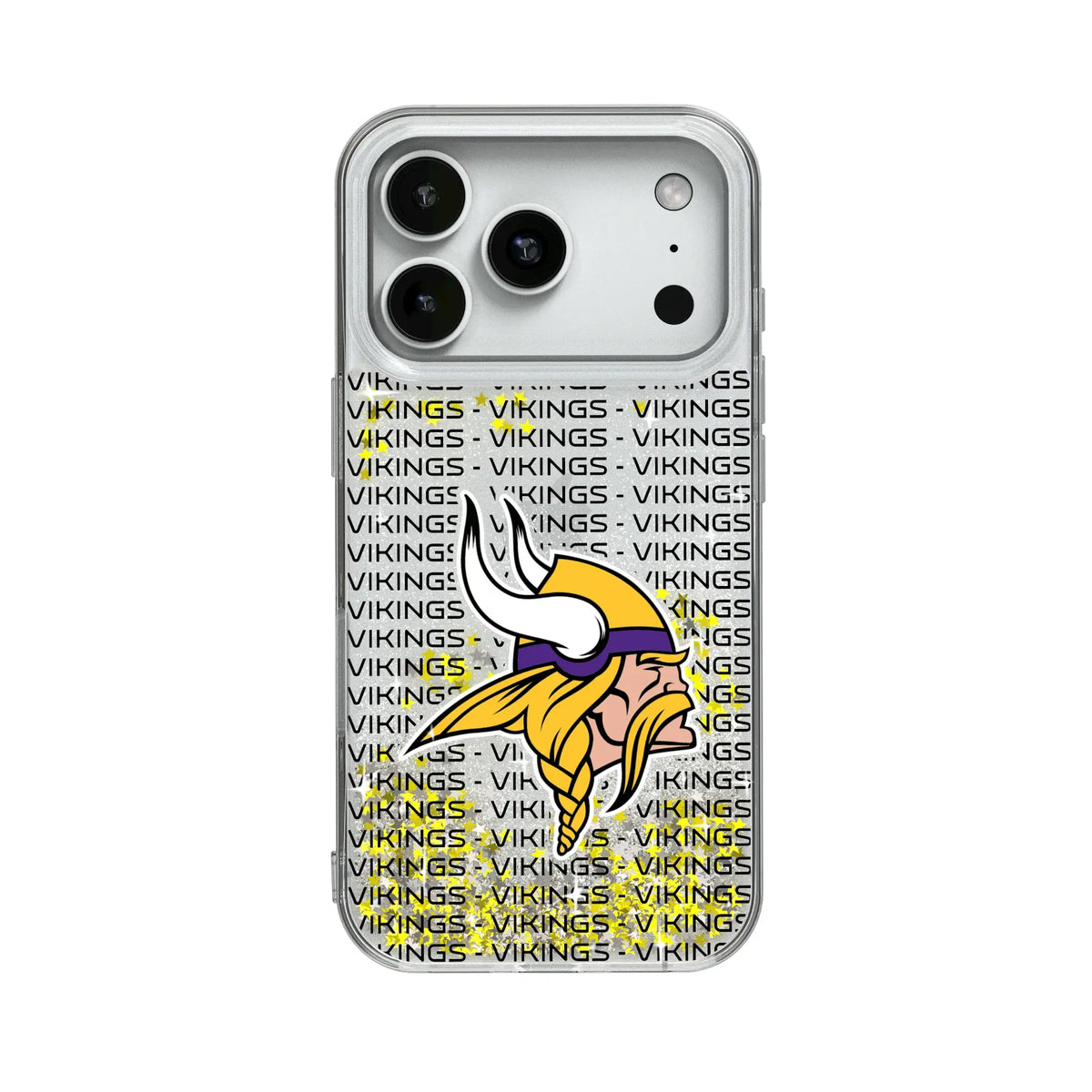 Minnesota Vikings Text Backdrop Glitter Phone Case 19