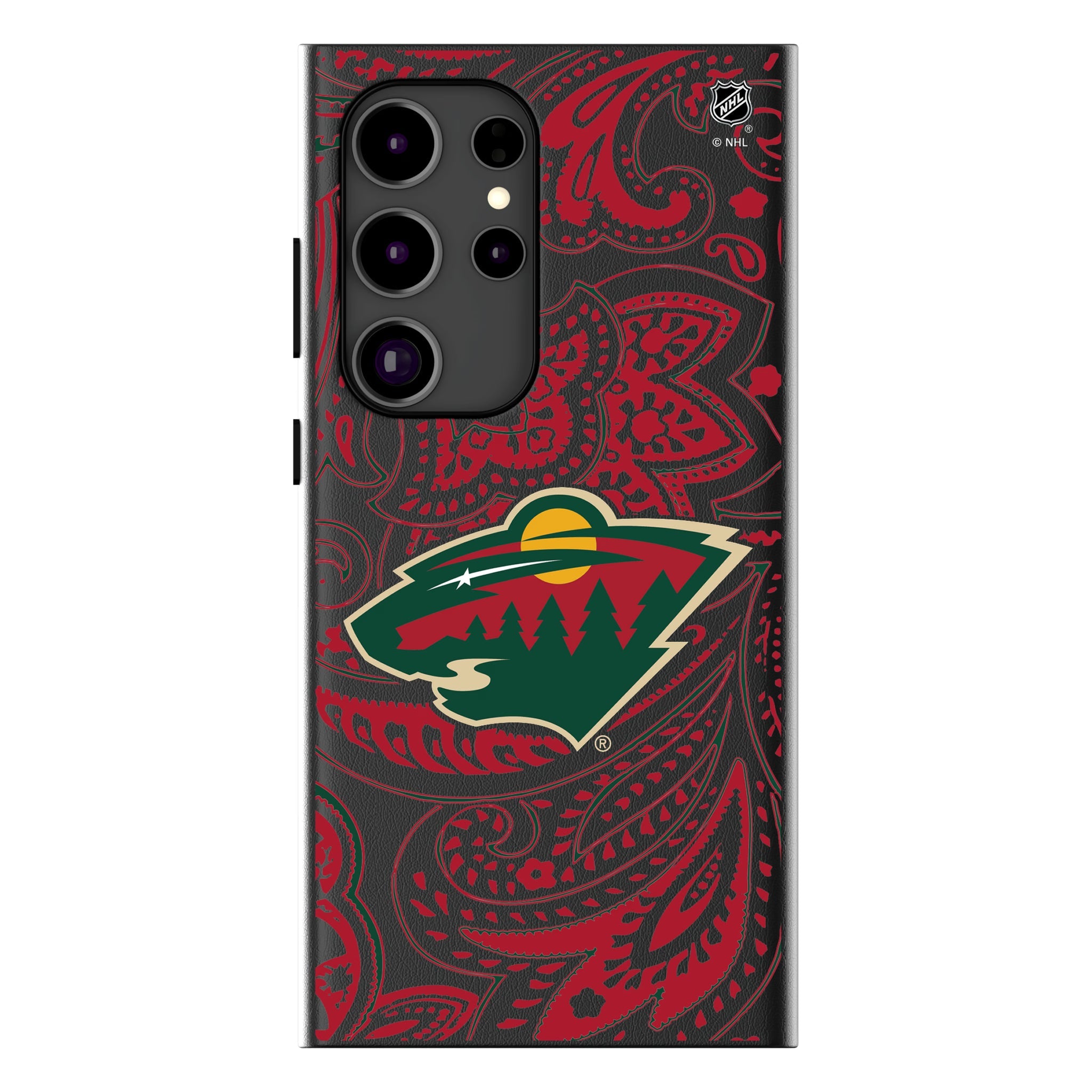 Minnesota Wild Paisley MagSafe Compatible Phone Case for Samsung Galaxy 10