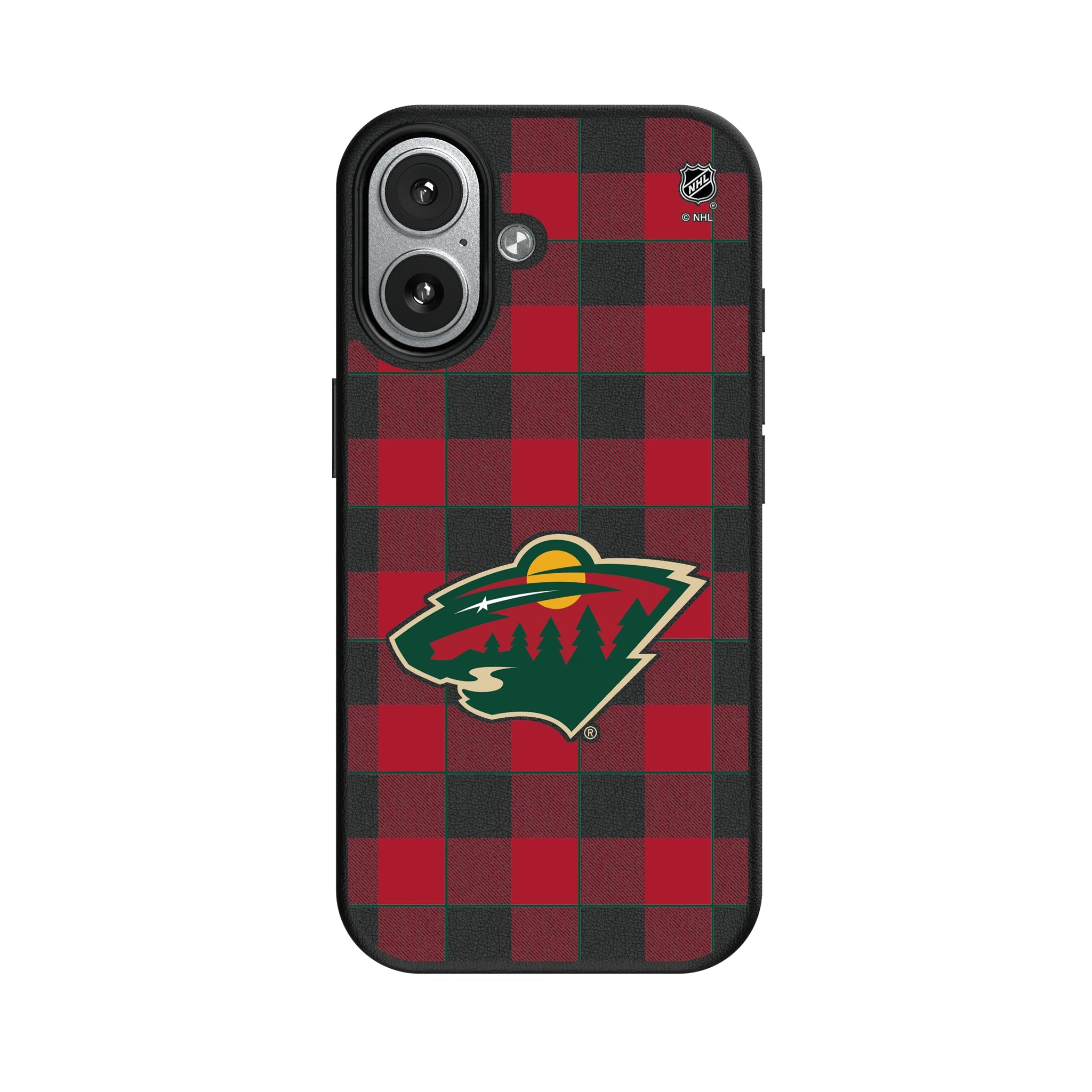 Minnesota Wild Plaid MagSafe Compatible Phone Case for Apple iPhone 7