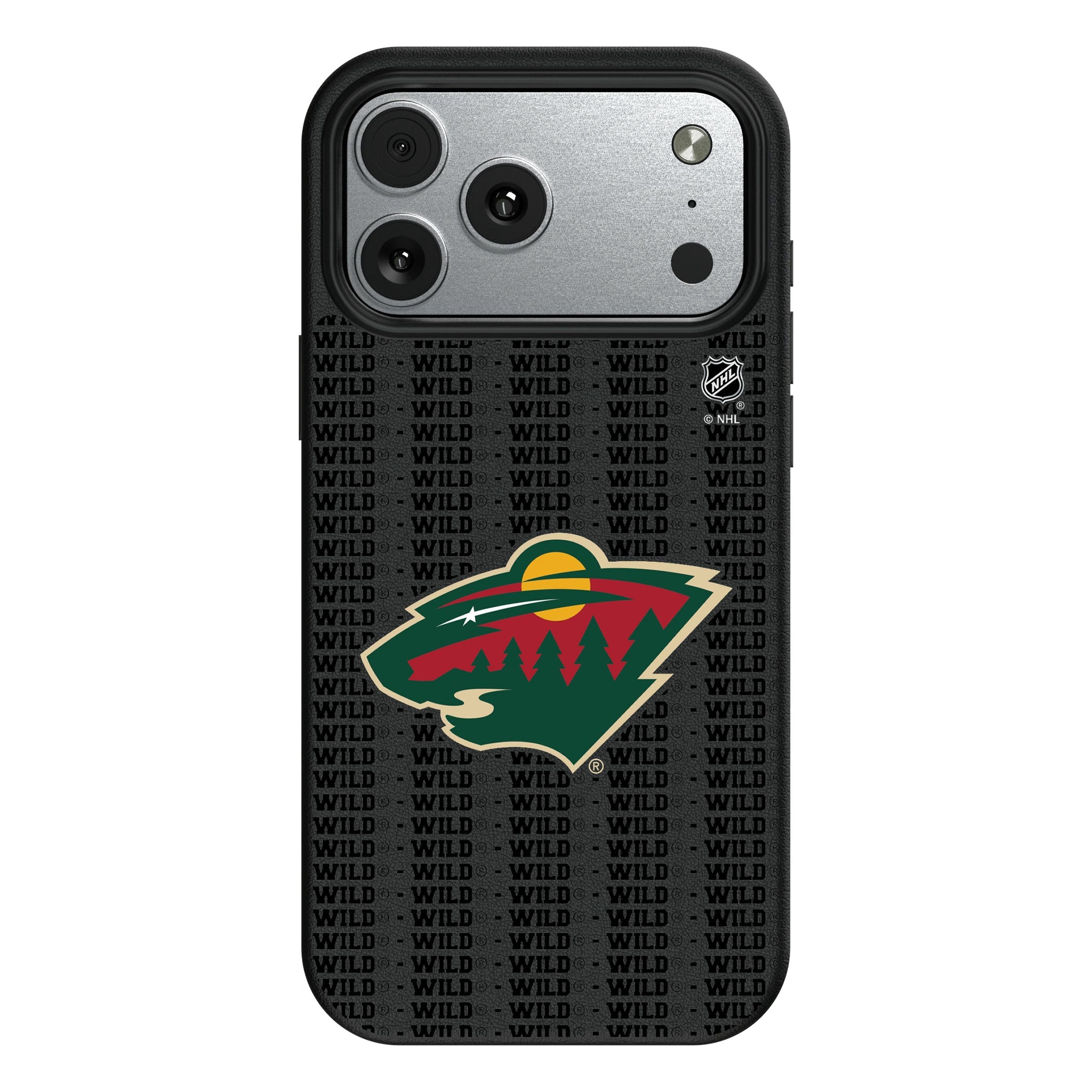 Minnesota Wild Text Backdrop MagSafe Compatible Phone Case for Apple iPhone 10